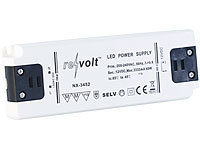 revolt LED-Trafo, 230 V Input, 12 V Output, bis 40 W; Einbau-Steckdosenleisten mit USB-Lade-Buchsen Einbau-Steckdosenleisten mit USB-Lade-Buchsen Einbau-Steckdosenleisten mit USB-Lade-Buchsen 