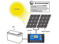 revolt Solar-Laderegler für 12/24-V-Akkus, Versandrückläufer