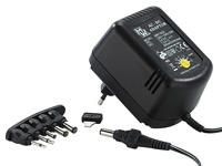 revolt Steckernetzteil 800mA, umschaltbar 3-12 V; 2in1-Hochleistungsakkus & Solar-Generatoren, Mehrfach-USB-Netzteile für Steckdose 