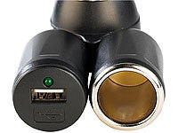 ; Kfz-USB-Netzteile mit 12-24-Volt-Zigarettenanzünder-Buchse 