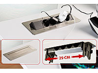 ; Steckdosenleisten einzeln schaltbar, Einbau-Steckdosenleisten mit USB-Lade-Buchsen 