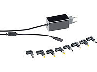revolt Universales Mini-Notebook-Netzteil mit 8 Adapter-Steckern, 60 W; Mehrfach-USB-Netzteile für Steckdose Mehrfach-USB-Netzteile für Steckdose 