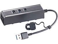 revolt USB-3.0-Hub mit 3 Ports, SD-Kartenleser & Micro-USB-/ OTG-Adapter