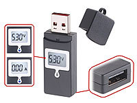 revolt USB-Leistungsmesser / Multimeter mit Smart-IC, Überladeschutz, BC 1.2