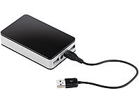 revolt Powerbank mit 6600 mAh für iPod, iPhone, Handy, Player; USB-Solar-Powerbanks 