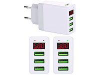 revolt Intelligentes 3-Port-USB-Wandnetzteil mit LED-Display, 3,1 A, 15,5 W; Mehrfach-USB-Netzteile für Steckdose Mehrfach-USB-Netzteile für Steckdose Mehrfach-USB-Netzteile für Steckdose Mehrfach-USB-Netzteile für Steckdose 