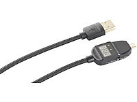 ; Adapter-Kabel Micro-USB auf USB Typ A mit Spannungs-Anzeige Adapter-Kabel Micro-USB auf USB Typ A mit Spannungs-Anzeige 