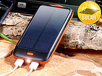 revolt Solar-Powerbank PB-100.s mit 10.000 mAh, Ladestand-Anz., 2x USB; USB-Powerbanks kompakt USB-Powerbanks kompakt USB-Powerbanks kompakt 