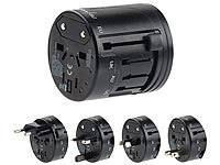 revolt Universal-Reisestecker "All in One Travel Adapter" Steckdosen-Adapter; Reisestecker 