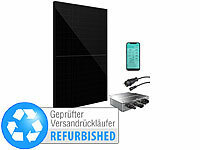 revolt 3-fach-Steckdose mit LED-Nachtlicht, 1x USB A QC, 1x USB C PD,  schwarz