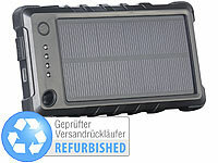 revolt Wetter & stoßfeste Solar-Powerbank PB-80.s Versandrückläufer