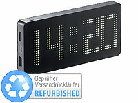 revolt Powerbank-Wecker PBW-50 mit 7.600 mAh, Versandrückläufer; 2in1-Hochleistungsakkus & Solar-Generatoren, Mehrfach-USB-Netzteile für Steckdose 2in1-Hochleistungsakkus & Solar-Generatoren, Mehrfach-USB-Netzteile für Steckdose 