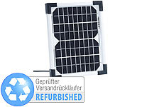revolt Mobiles Solarpanel mit monokristalliner Versandrückläufer; 2in1-Solar-Generatoren & Powerbanks, mit externer Solarzelle, Solarpanels faltbar 