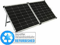 revolt Faltbares Solarpanel mit monokristallinen Zellen, Versandrückläufer; 2in1-Solar-Generatoren & Powerbanks, mit externer Solarzelle 