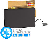 revolt Ultra-Slim-Powerbank im Kreditkarten-Format,Versandrückläufer; USB-Solar-Powerbanks 