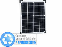 revolt Mobiles Solarpanel, monokristal. Solarzelle, 20 W (Versandrückläufer); Solarpanels faltbar, Solaranlagen-Set: Mikro-Inverter mit MPPT-Regler und Solarpanel 