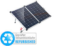 revolt Faltbares mobiles Solar-Panel Versandrückläufer; 2in1-Solar-Generatoren & Powerbanks, mit externer Solarzelle 