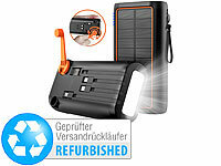 ; USB-Solar-Powerbanks, 2in1-Hochleistungsakkus & Solar-Konverter mit modifizierter Sinuswelle USB-Solar-Powerbanks, 2in1-Hochleistungsakkus & Solar-Konverter mit modifizierter Sinuswelle 