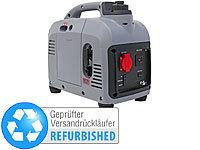 revolt Tragbarer Benzin-Inverter-Generator, 1.000 W, Versandrückläufer; 2in1-Solar-Generatoren & Powerbanks, mit externer Solarzelle 