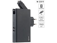 revolt Powerbank mit 5.000 mAh, 12/24 & 230-V-Stecker, 2x USB, 3,1 A, 15,5 W; 2in1-Hochleistungsakkus & Solar-Generatoren, USB-Solar-Powerbanks 2in1-Hochleistungsakkus & Solar-Generatoren, USB-Solar-Powerbanks 2in1-Hochleistungsakkus & Solar-Generatoren, USB-Solar-Powerbanks 2in1-Hochleistungsakkus & Solar-Generatoren, USB-Solar-Powerbanks 