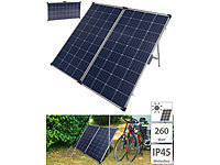 revolt Faltbares mobiles Solar Panel mit monokristallinen Zellen, 260 Watt; Solarpanels, 2in1-Hochleistungsakkus & Solar-Generatoren Solarpanels, 2in1-Hochleistungsakkus & Solar-Generatoren 