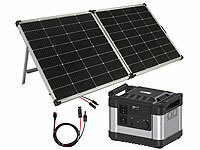 revolt Powerstation & Solar-Generator mit 240-W-Solarpanel, 1.100 Wh; 2in1-Hochleistungsakkus & Solar-Generatoren, Solarpanels 