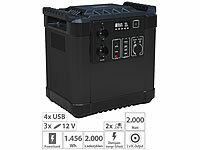 revolt Powerbank & Solar-Konverter 455Ah, 1456Wh, 2x 230 V, 12 V, USB, 2000 W