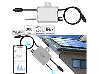 revolt WLAN-Mikroinverter für Solarmodule, 300 W, App, geprüft (VDE-Normen); Solarpanels, Solarpanels faltbar 