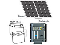 ; Solaranlagen-Set: Mikro-Inverter mit MPPT-Regler und Solarpanel 