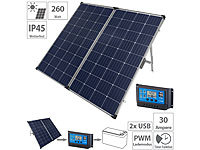 revolt Mobiles 260-Watt-Solarpanel m. monokristall. Zellen + Laderegler 30A