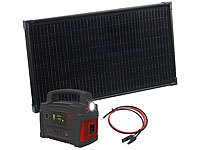 revolt Powerstation & Solar-Generator, 110-W-Solarpanel, 114 Ah/420 Wh, 600 W; 2in1-Solar-Generatoren & Powerbanks, mit externer Solarzelle, Solarpanels faltbar 