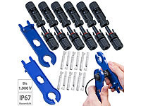 revolt 26-tlgs. Solarpanel-Stecker-Anschluss-Set mit Spannwerkzeug, IP67; Solarpanels, Solarpanels faltbar Solarpanels, Solarpanels faltbar 