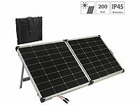 revolt Faltbares Solarpanel mit monokristallinen Zellen, 240 Watt, silber