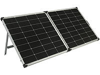 revolt Faltbares Solarpanel mit monokristallinen Zellen, 240 Watt, silber; 2in1-Solar-Generatoren & Powerbanks, mit externer Solarzelle 