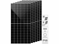 revolt 6er-Set monokristalline Solarmodule, 550 W, MC4-Stecker, IP68, schwarz; Solarpanels, Solarpanels faltbar 
