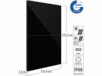 revolt Monokristallines Solarpanel, Full-Screen, 405 W, MC4, IP68, schwarz; Solarpanels, Solarpanels faltbar Solarpanels, Solarpanels faltbar 