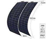 revolt 2er-Set flexible Solarmodule für MC4, salzwasserfest, 200 Watt, IP67; Solarpanels, Solarpanels faltbar Solarpanels, Solarpanels faltbar Solarpanels, Solarpanels faltbar Solarpanels, Solarpanels faltbar 