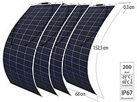 revolt 4er-Set flexible Solarmodule für MC4, salzwasserfest, 200 W, IP67; Solarpanels, Solarpanels faltbar Solarpanels, Solarpanels faltbar Solarpanels, Solarpanels faltbar Solarpanels, Solarpanels faltbar 