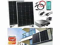 revolt 300W Balkon-Solaranlage für die Steckdose; WLAN-Wechselrichter, App; 2in1-Hochleistungsakkus & Solar-Generatoren, Solarpanels 