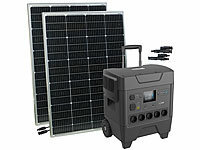 ; Solarpanels faltbar, Solaranlagen-Set: Mikro-Inverter mit MPPT-Regler und Solarpanel 