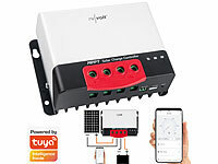 revolt MPPT-Solarladeregler für 12/24 V, bis 20 A / 520 W, Bluetooth und App; Solaranlagen-Set: Mikro-Inverter mit MPPT-Regler und Solarpanel Solaranlagen-Set: Mikro-Inverter mit MPPT-Regler und Solarpanel 