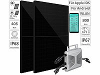 revolt 810W (2x405W) MPPT-Balkon-Solaranlage + 600W On-Grid-Wechselrichter; Solarpanels 