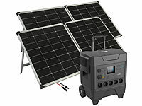 ; Solarpanels faltbar, Solaranlagen-Set: Mikro-Inverter mit MPPT-Regler und Solarpanel 