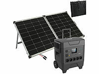 ; Solarpanels faltbar, Solaranlagen-Set: Mikro-Inverter mit MPPT-Regler und Solarpanel 