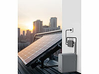 ; Solaranlagen-Set: Mikro-Inverter mit MPPT-Regler und Solarpanel 