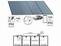 revolt 4 monokrist. Solarmodule 4x 100 W + WLAN-Mikroinverter 350 W, schwarz; 2in1-Solar-Generatoren & Powerbanks, mit externer Solarzelle 2in1-Solar-Generatoren & Powerbanks, mit externer Solarzelle 