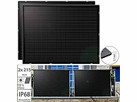 revolt 2er-Set ultradünne & superleichte monokristalline Solarmodule, 2x 215W