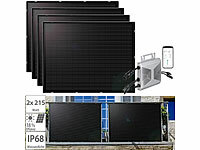 revolt 4er-Set ultradünne Solarmodule (4x 215W) + 800-W-WLAN-Mikroinverter