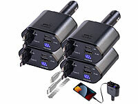 revolt Pkw-Netzteil, USB Ladegerät mit Aufrollfunktion; USB-Solar-Powerbanks USB-Solar-Powerbanks USB-Solar-Powerbanks 