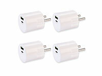 revolt Ladegerät Quickcharge, ntelligentes 2-Port USB Netzteil; Powerbanks mit Quick Charge 3.0 & USB Typ C, USB-Netzteile für Steckdose Powerbanks mit Quick Charge 3.0 & USB Typ C, USB-Netzteile für Steckdose 